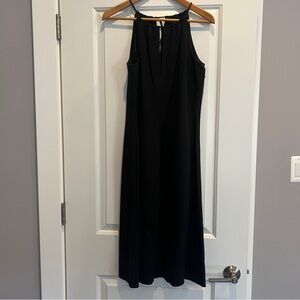 Black Silk Halter Dress